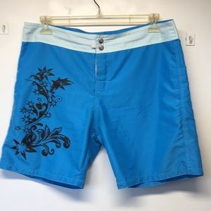 Foxy Board Shorts Size 11 Blue